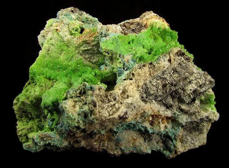 Pyromorphite, Cerussite, Caledonite image
