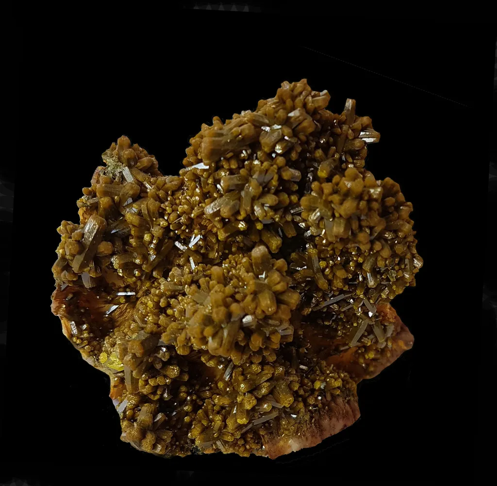 Pyromorphite from France, Nouvelle-Aquitaine, Les Farges