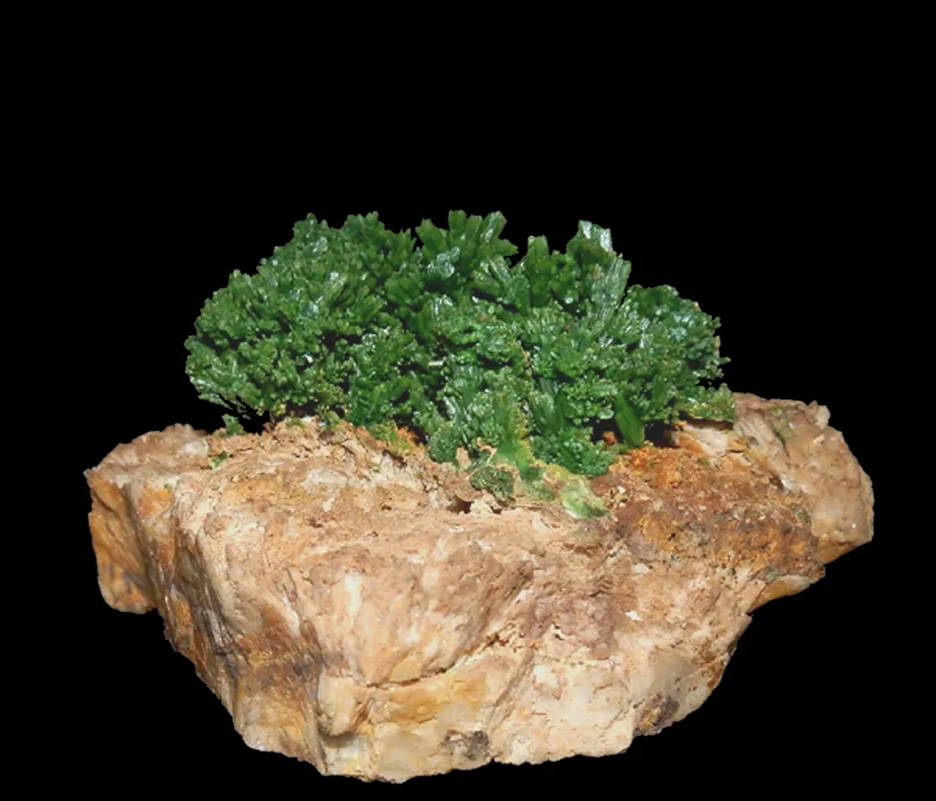 Pyromorphite from France, Nouvelle-Aquitaine, Les Farges Mine