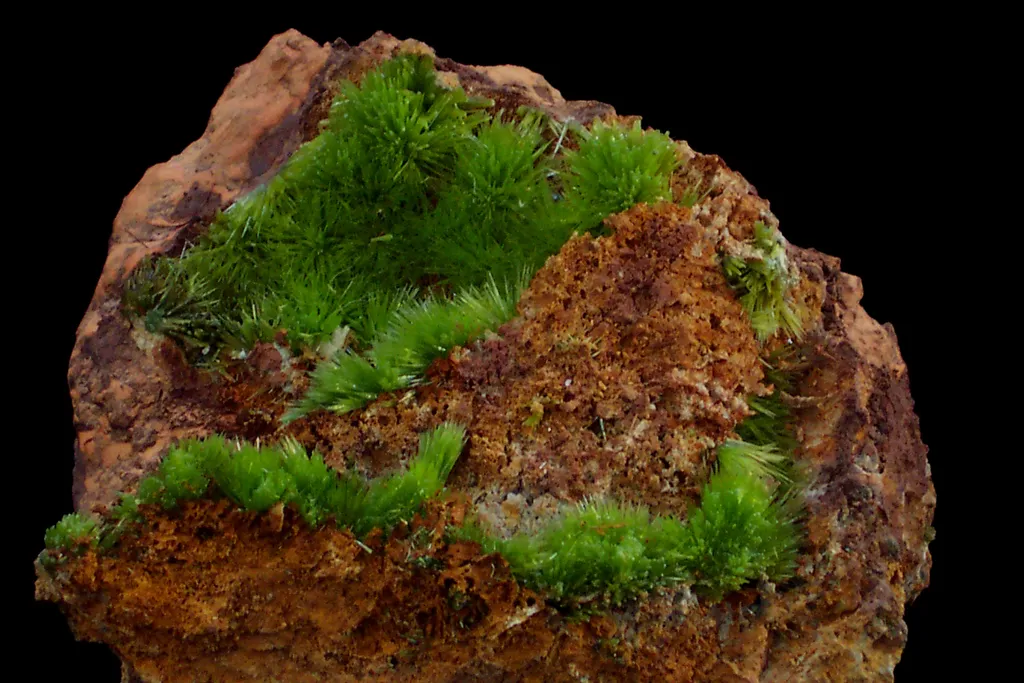 Pyromorphite from France, Occitanie, Saint-Salvy Mine