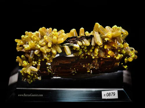 Pyromorphite on Barite image