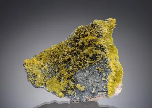Pyromorphite on Coronadite