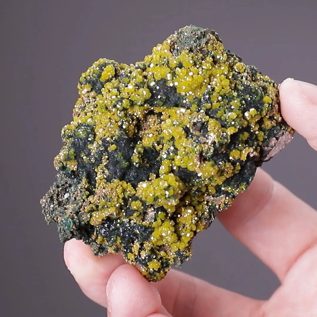 Pyromorphite on Malachite - image 2