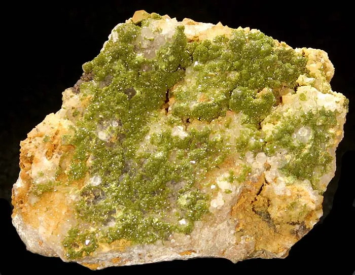 Pyromorphite, Quartz image