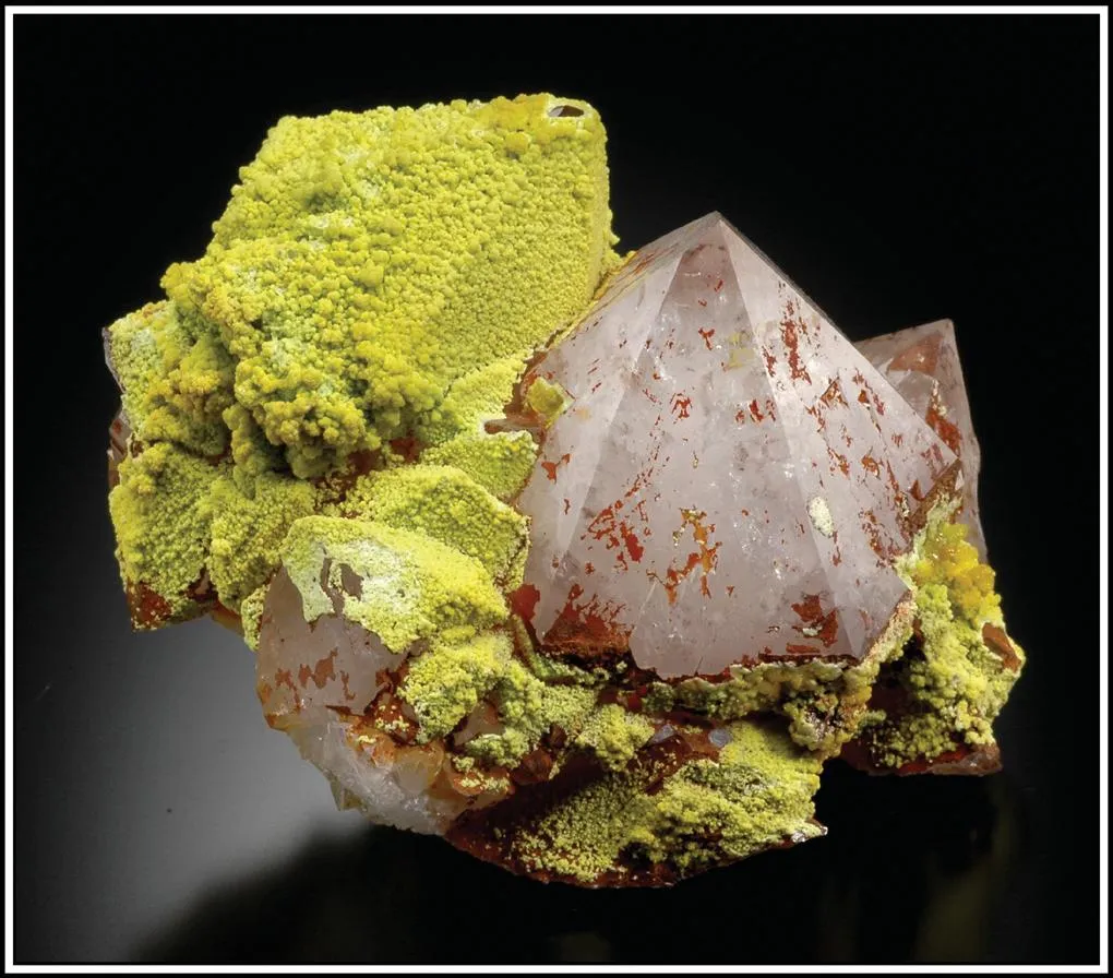 Pyromorphite, Quartz image