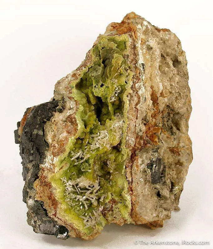 Pyromorphite With Cerussite, Galena, and Leadhillite - image 1