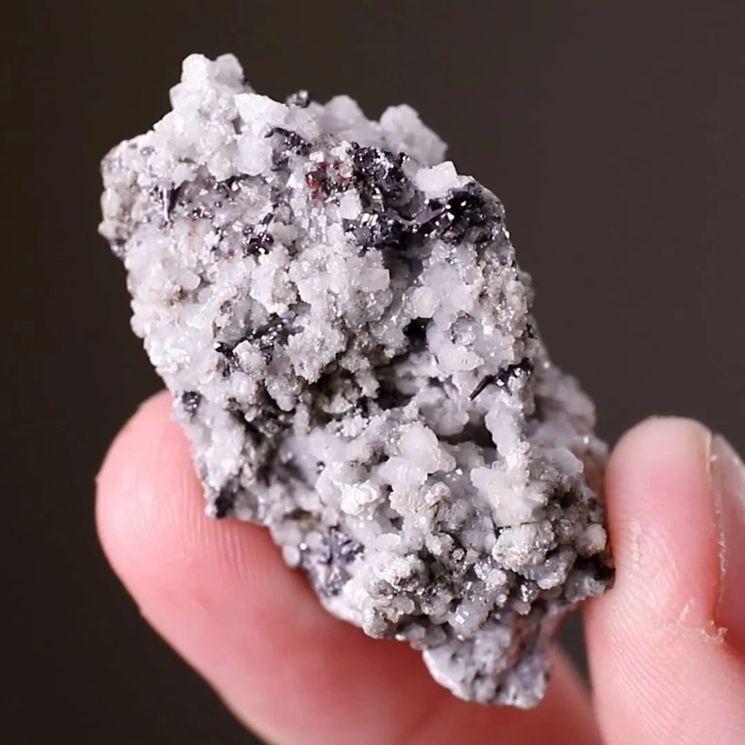 PYROSTILPNITE with Pyrargyrite on Calcite - image 2