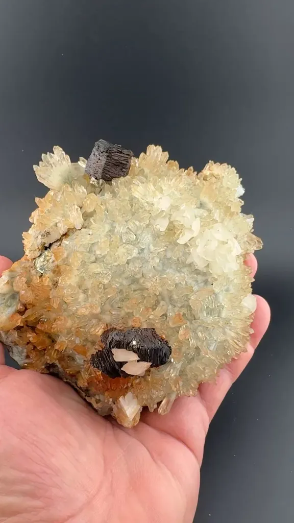 Pyrrhotite with Calcite, Quartz image
