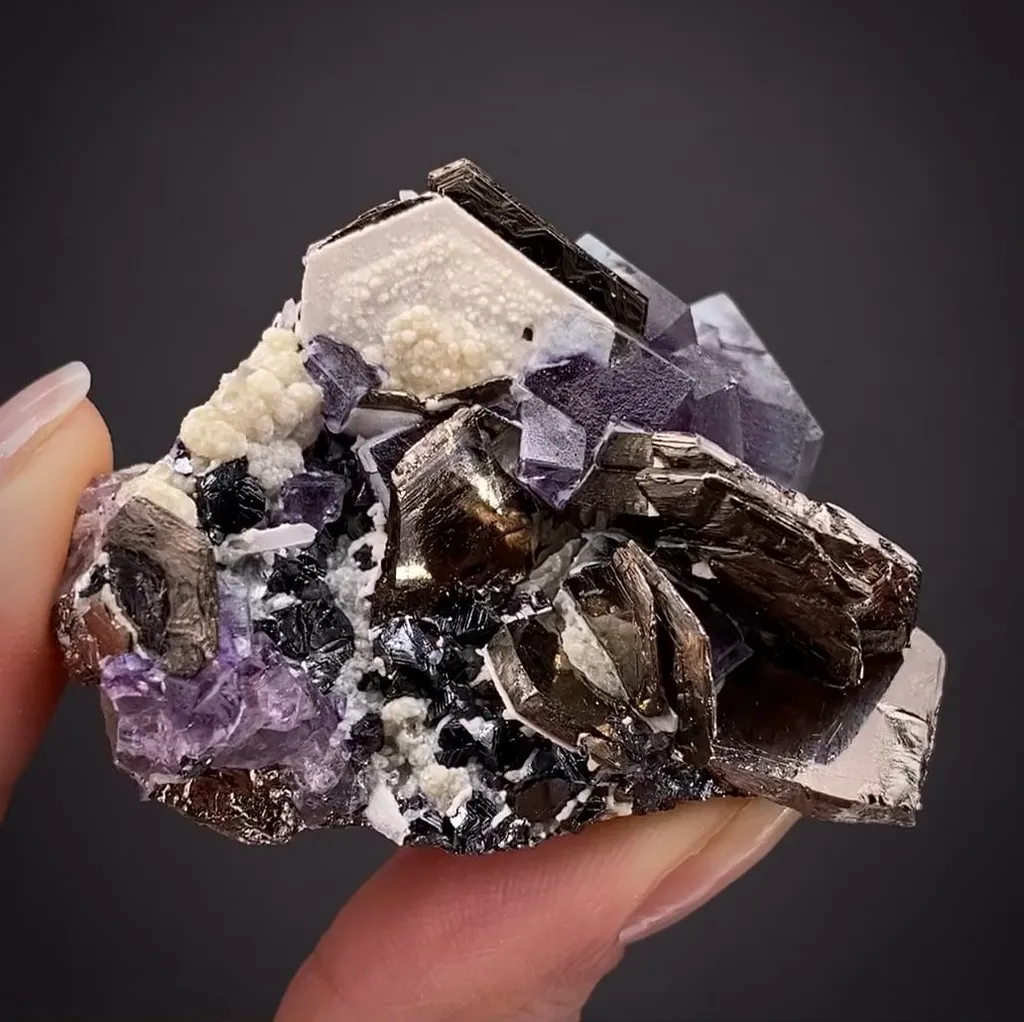 Pyrrhotite with Fluorite and Muscovite - image 2