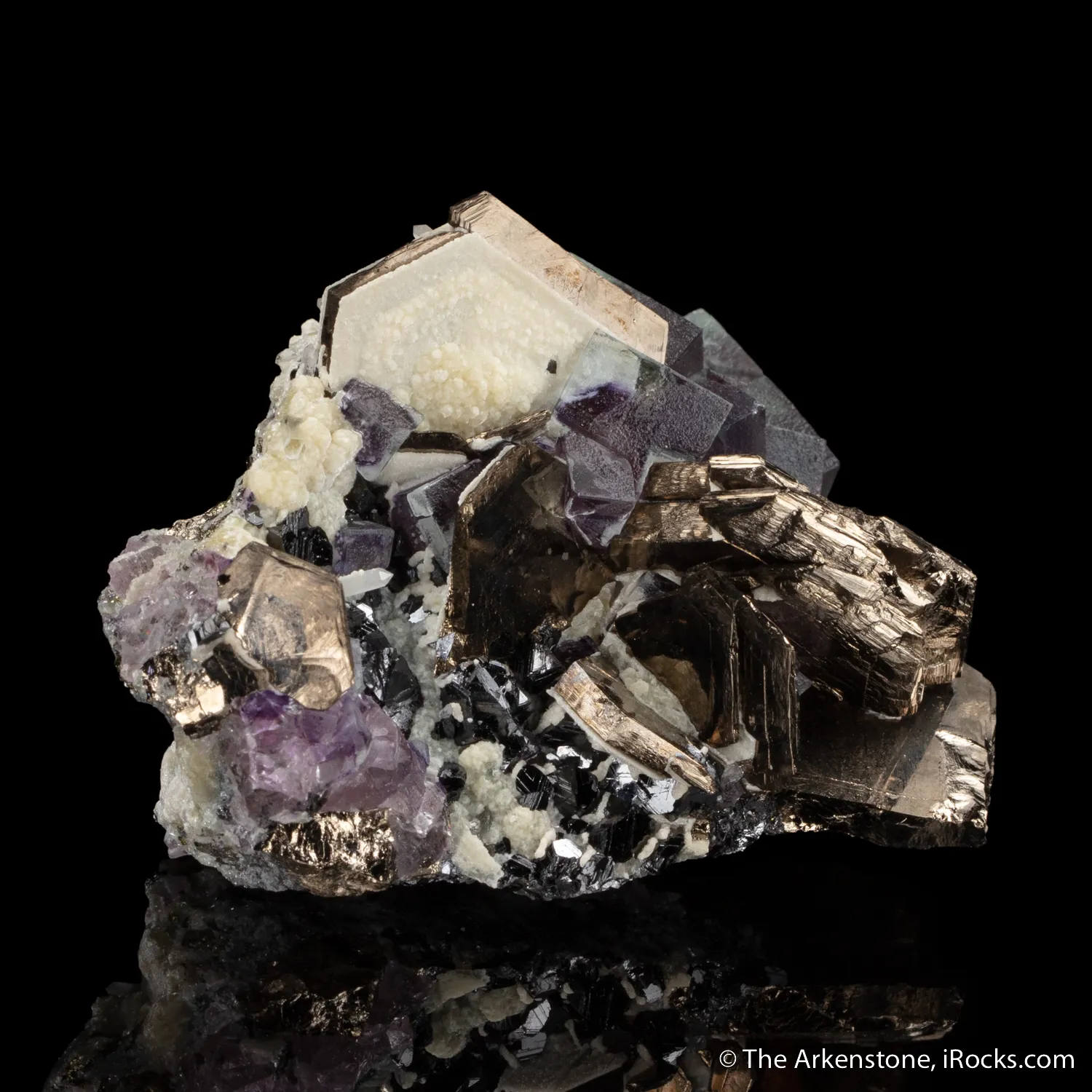Pyrrhotite with Fluorite and Muscovite - image 1