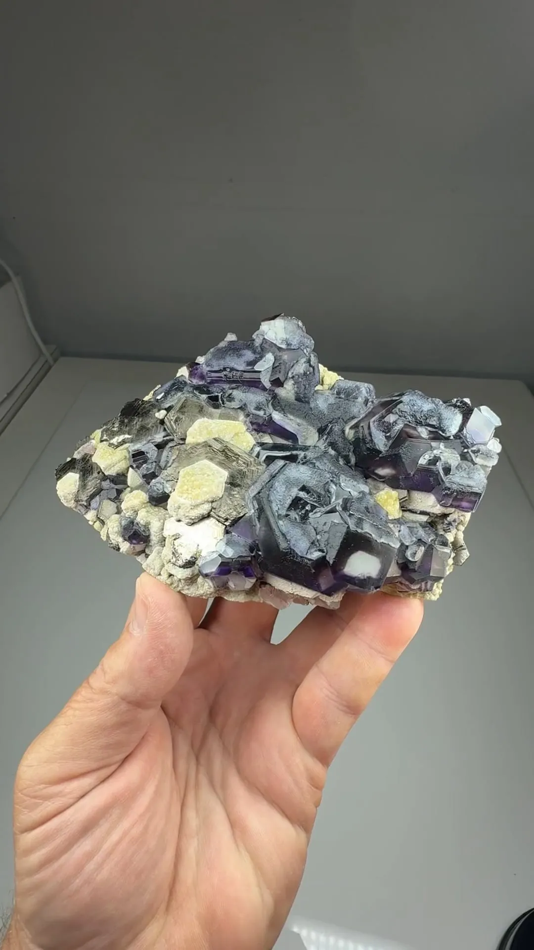 Pyrrhotite with Fluorite, Calcite - image 2