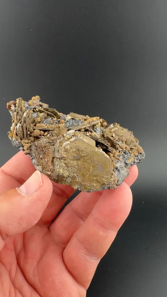 Pyrrhotite with Siderite, Sphalerite - image 1