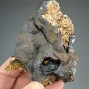 Quartz after Barite with Lepidocrocite - image 2