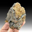 Quartz after Barite with Lepidocrocite - image 1