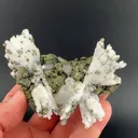 Quartz after Calcite with Chalcopyrite - image 1