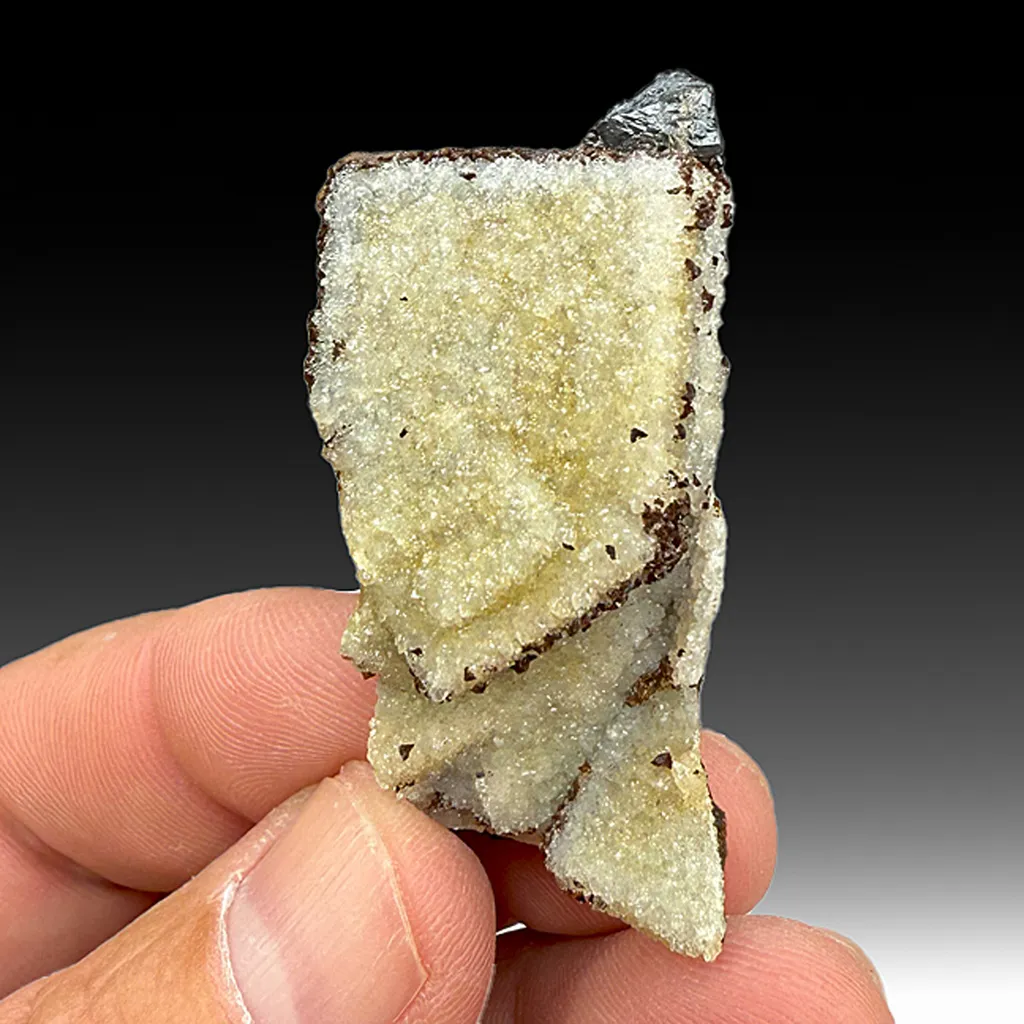 Quartz after Fluorite with Siderite image