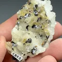 Quartz after Fluorite with Sphalerite, Ankerite - image 2