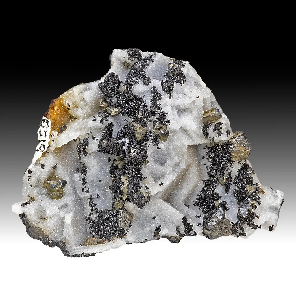 Quartz after Fluorite with Sphalerite image