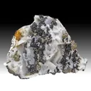 Quartz after Fluorite with Sphalerite - image 1