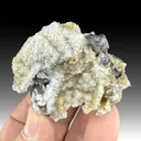 Quartz after Fluorite with Sphalerite, Pyrite, Ankerite - image 1