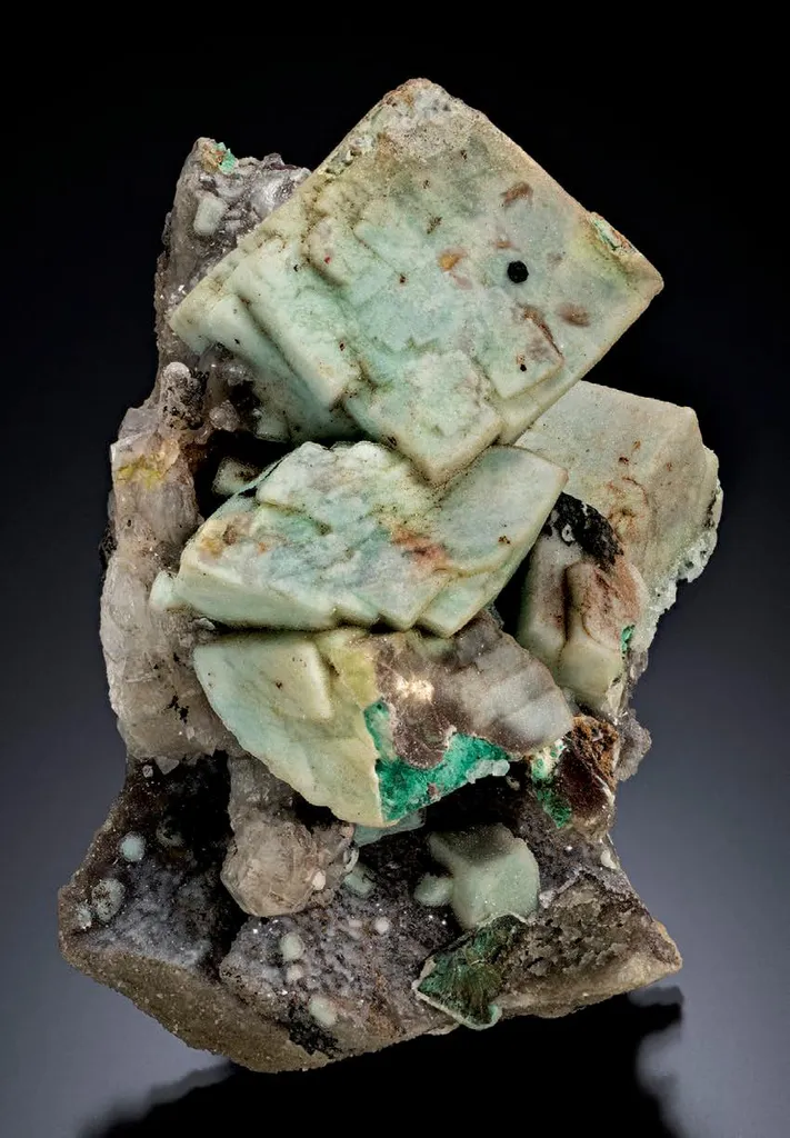 Quartz after Malachite after Azurite image