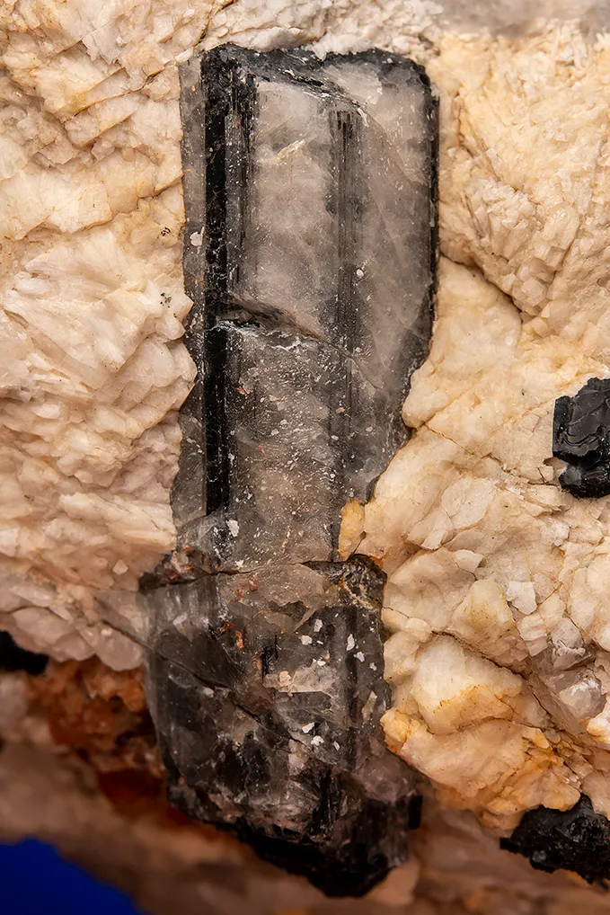 Quartz after Tourmaline with Spessartine - image 2