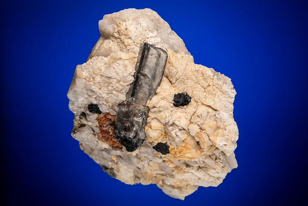 Quartz after Tourmaline with Spessartine image