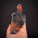 Quartz and Hematite in cast after unknown mineral - image 1