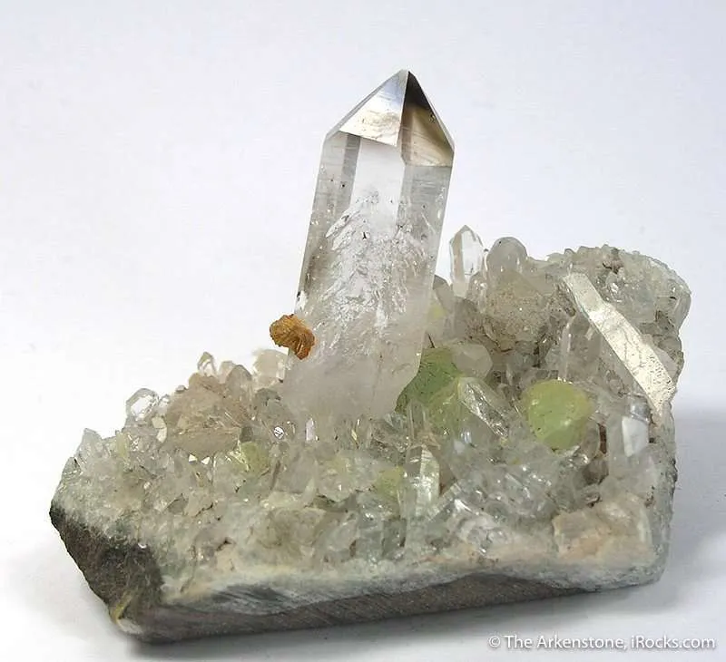 Quartz and Prehnite image
