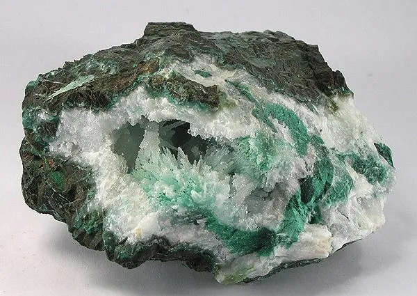 Quartz, Aragonite, Chrysocolla - image 1