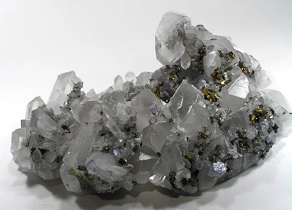 Quartz, Chalcopyrite, Arsenopyrite, Fluorite image