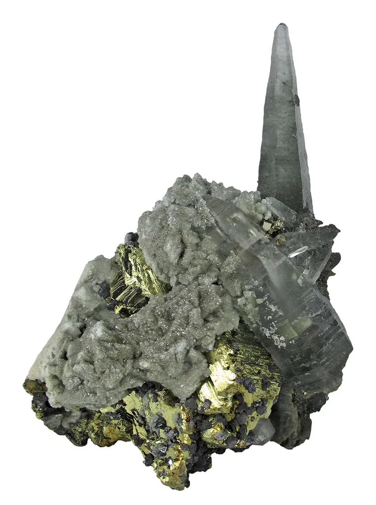 Quartz & Chalcopyrite image