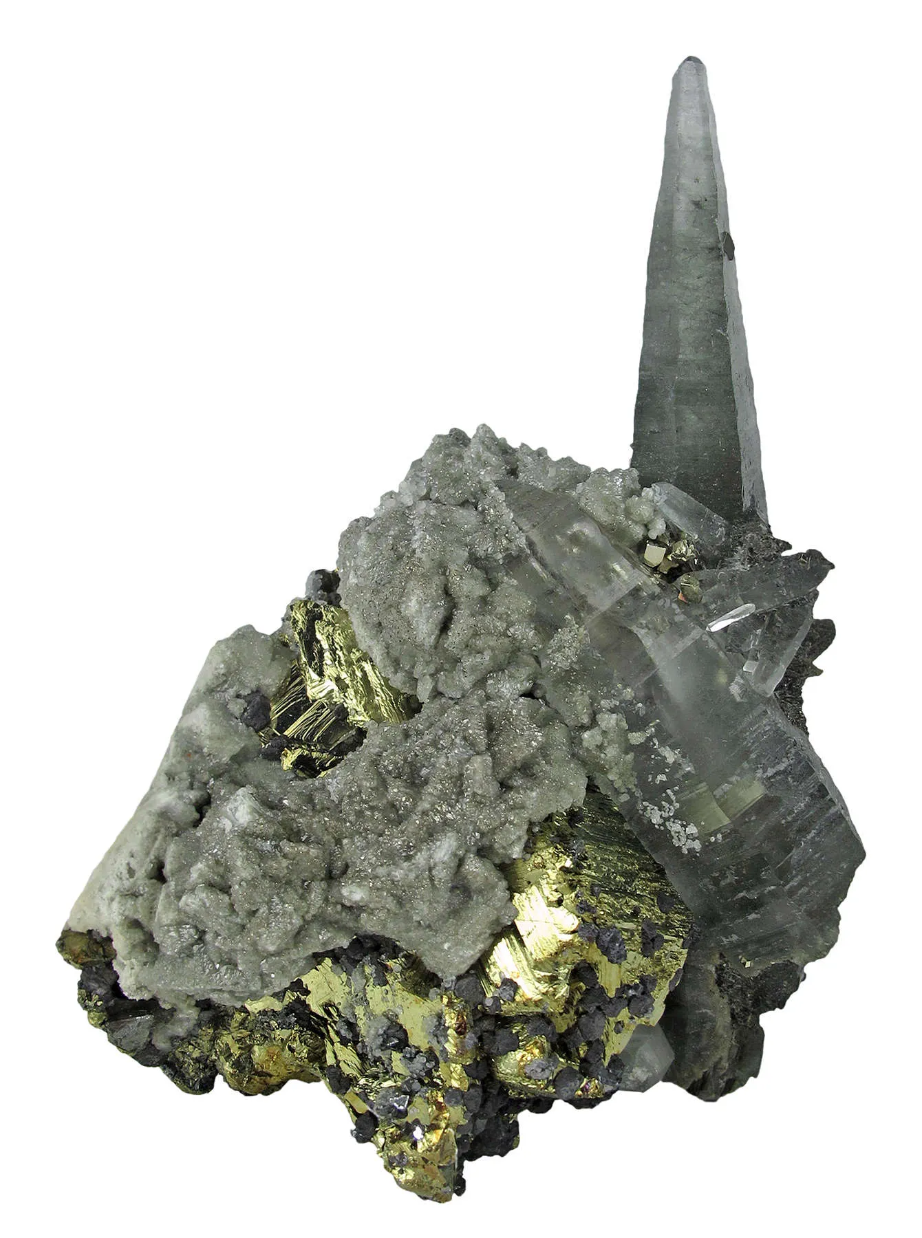Quartz & Chalcopyrite - image 1