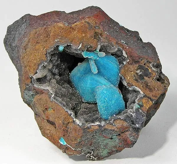 Quartz, Chrysocolla image
