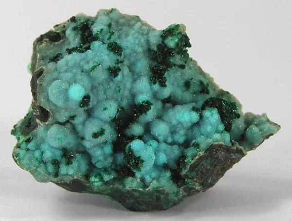 Quartz, Chrysocolla, Malachite image