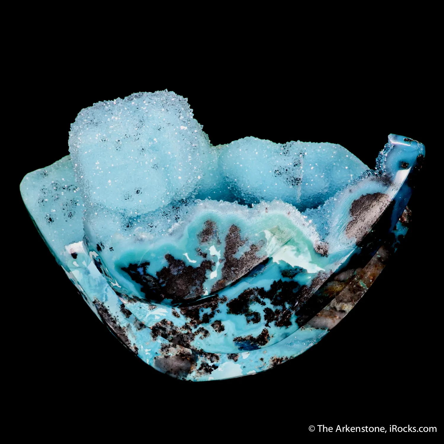 Quartz-coated Chrysocolla after Malachite - image 1