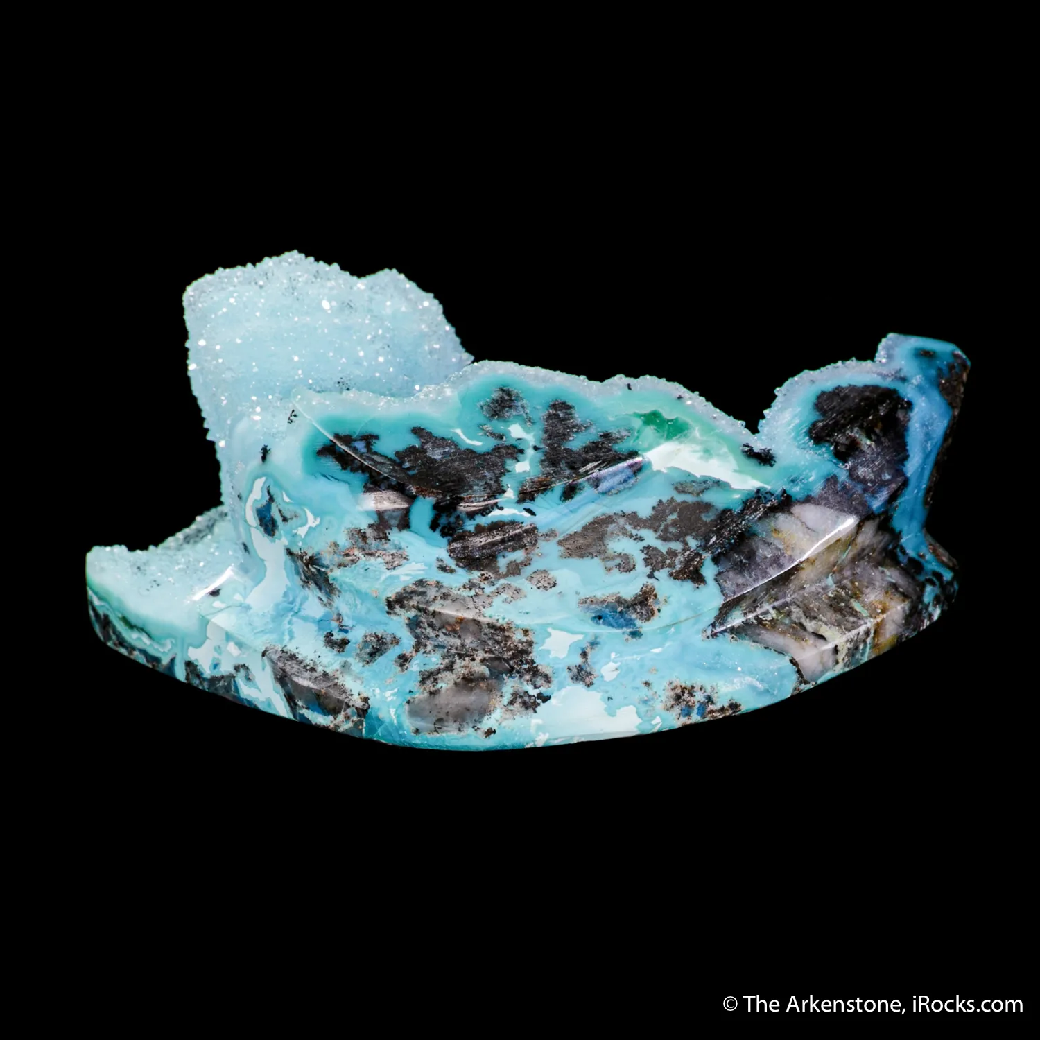 Quartz-coated Chrysocolla after Malachite - image 3