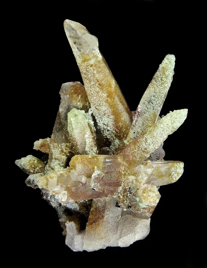 Quartz crystals with amesite image