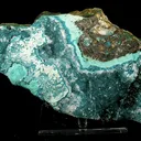 Quartz, Dioptase, Malachite - image 1