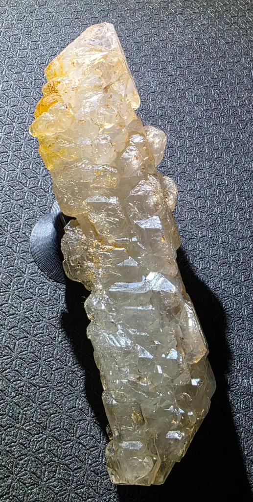 Quartz elestial with hematoid floater - image 5