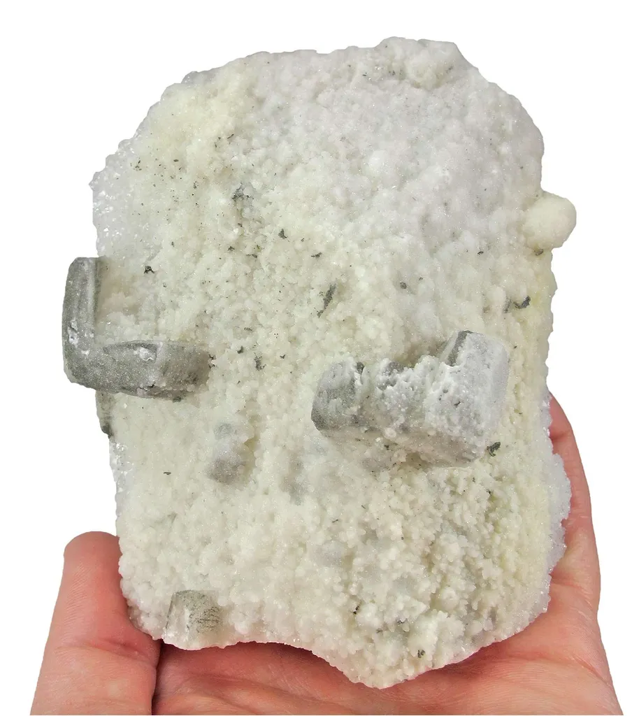 Quartz Encrusting Danburite With Calcite - image 2