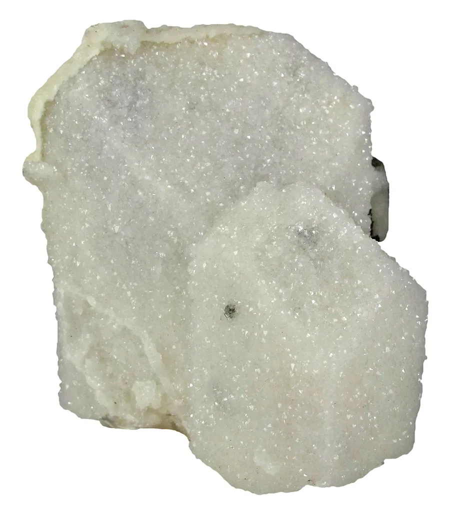 Quartz Encrusting Danburite With Calcite image