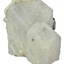 Quartz Encrusting Danburite With Calcite - image 1