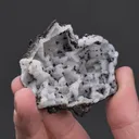 Quartz epimorph after Fluorite with Sphalerite and Siderite - image 2
