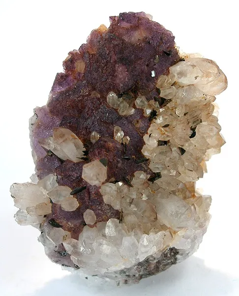 Quartz, Fluorite, Hematite image