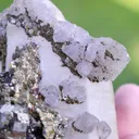 Quartz fluorite pyrite chalcopyrite 304 grams - Dal'negorsk, Primorskiy Kray, Russia - image 4