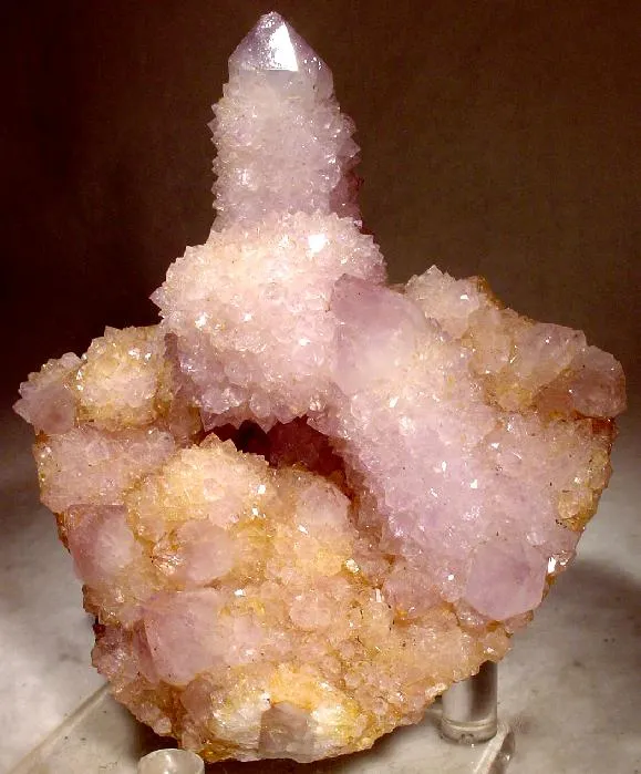 Quartz, Fluorite, Quartz (Var: Amethyst) image