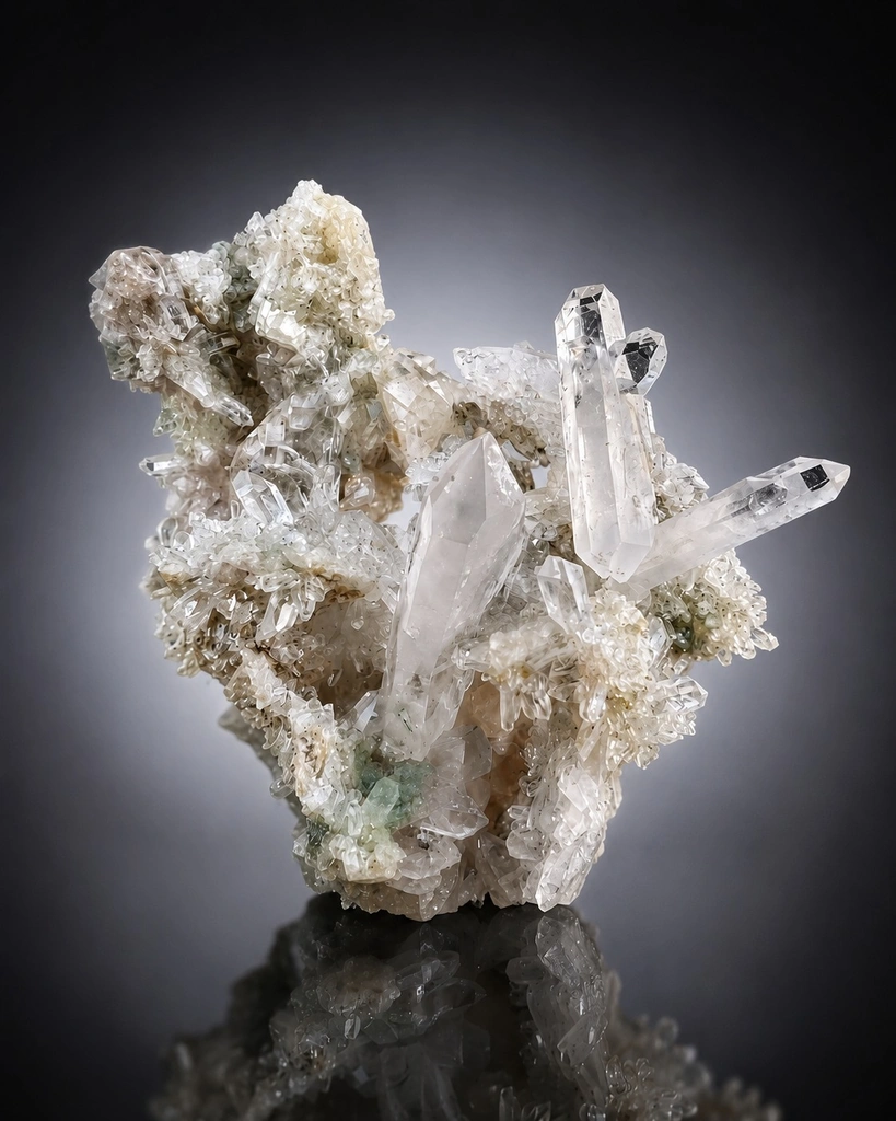 Quartz from Alchuri, Shigar Valley, Shigar District, Gilgit-Baltistan, Pakistan image