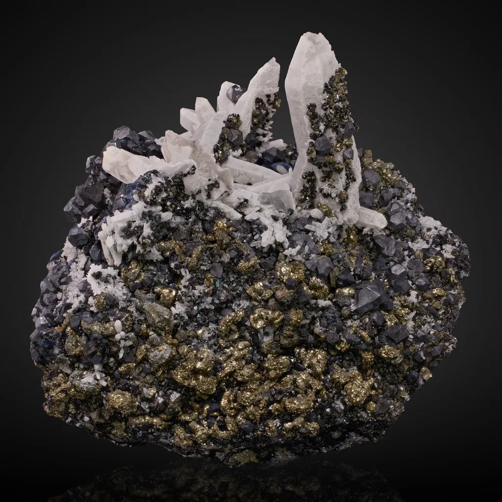 Quartz, Galena, Sphalerite, Pyrite image
