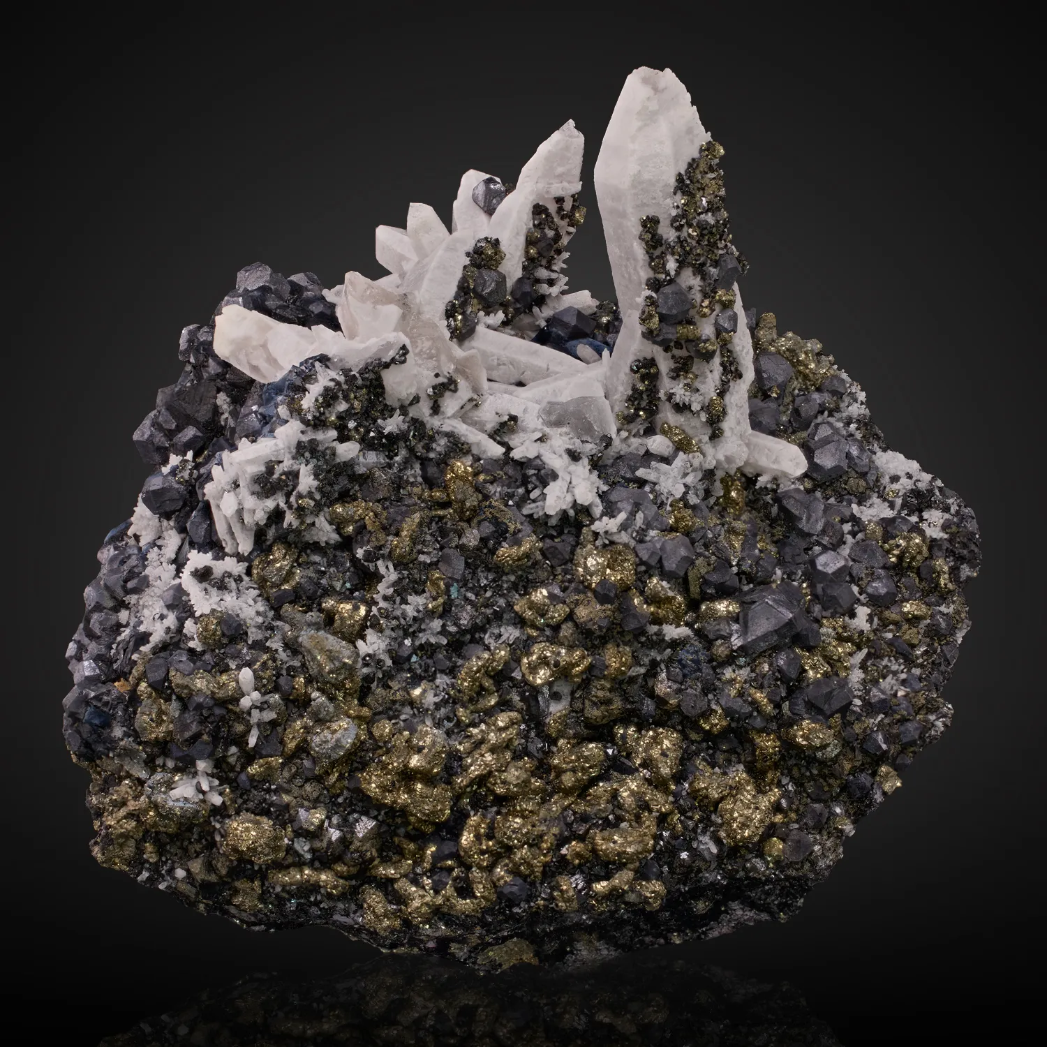 Quartz, Galena, Sphalerite, Pyrite - image 1